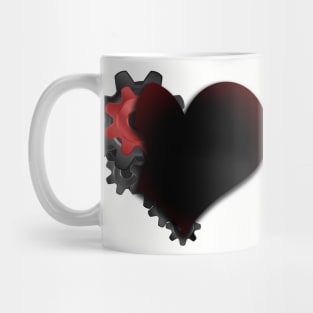 gear wheel heart Mug